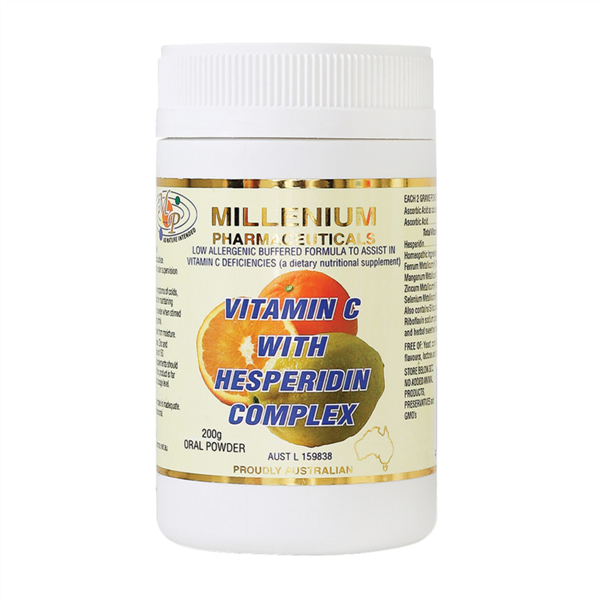 MILLENIUM PHARMACEUTICALS VITAMIN C & HESPERIDIN 200G NORWOOD HEALTH FOODS